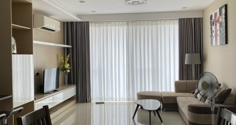 phong khach can ho cho thue 5 810x430 - Cho thuê căn hộ chung cư RiverPark Residences, 128m2, giá 1.600usd/tháng, nội thất đầy đủ.