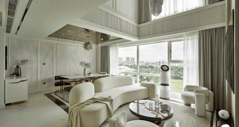 phong khach rong rai sang trong 810x430 - Mua bán căn hộ duplex Chung cư Happy Valley premier T10/2023 giá rẻ