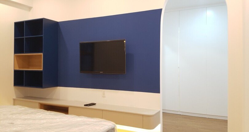 phong ngu cna ho cho thue 1 810x430 - Cho thuê căn hộ chung cư Saigon South , tầng cao, giá 23tr/tháng, nhà đẹp, nội thất đầy đủ.