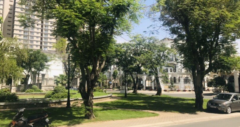 cong vien noi khu 810x430 - Giá mua bán nhà đất Khu dân cư Cityland Riverside Quận 7 T12/2023