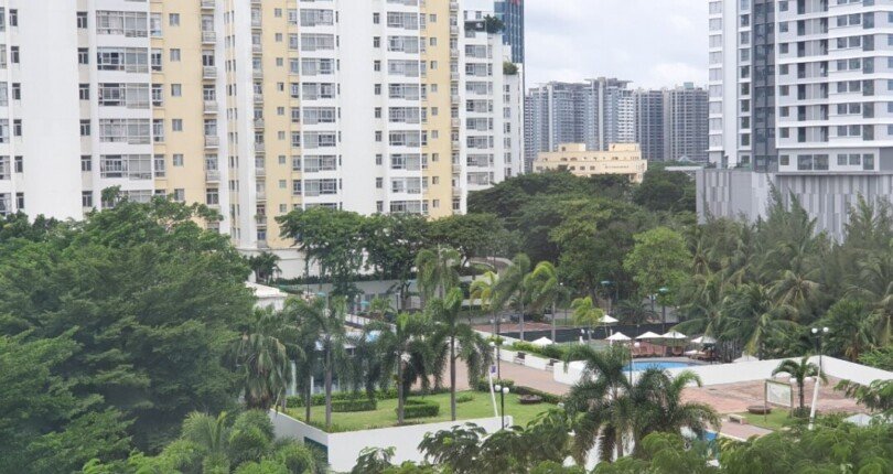 dc14fd231c25fb7ba234 810x430 - Cho thuê căn hộ Sky Garden 3. DT 56m2 View hồ bơi rất thoáng không bị chắn view. Giá 11 Triệu/Tháng