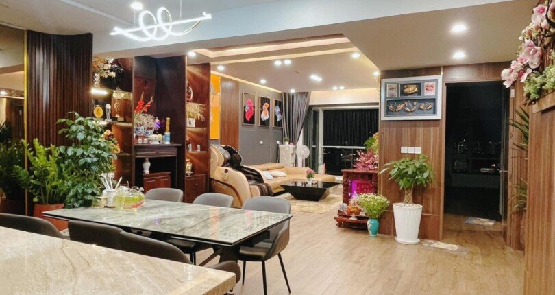 hinh anh phong khach can ho ban tai riverside residence nguyen luong bang 810x430 - Bán căn hộ Riverside Residence Nguyễn Lương Bằng căn CT lầu 24 view sông giá 11 tỷ