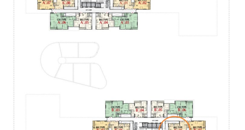 mat bang cardinal court 810x430 - Chính chủ gửi bán gấp căn hộ Cardinal Court Phú Mỹ Hưng, view Đông Nam, giá 5,850 tỷ