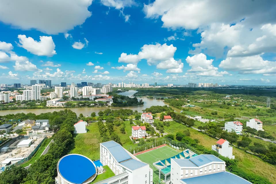 mat bang tong the ssr - Bán căn hộ THÔ chung cư Saigon South, 72m2, 02pn, giá 3.6 tỷ, tầng cao, view hướng Tây.
