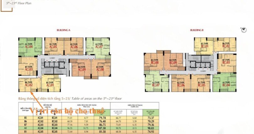 mat bang vi tri can ho cho thue 810x430 - Cho thuê căn hộ 2 phòng ngủ Khu dân cư The Antonia Phú Mỹ Hưng Quận 7 T11/2023 giá rẻ
