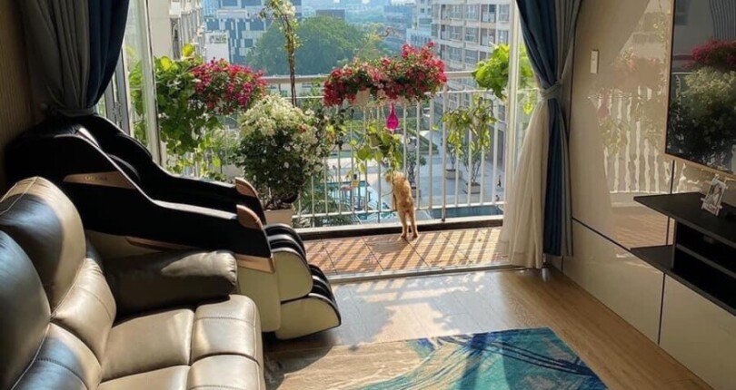 phong khach can ho ban 13 810x430 - Bán căn hộ 03pn, chung cư Scenic Valley 1, giá 5.550 tỷ, nội thất đầy đủ, xem nhà dễ.