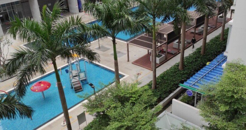 view can ho ban 2 810x430 - Bán căn góc, chung cư Scenic Valley 1, 03pn, giá 5.150 tỷ, view hồ bơi, nội thất dính tường.