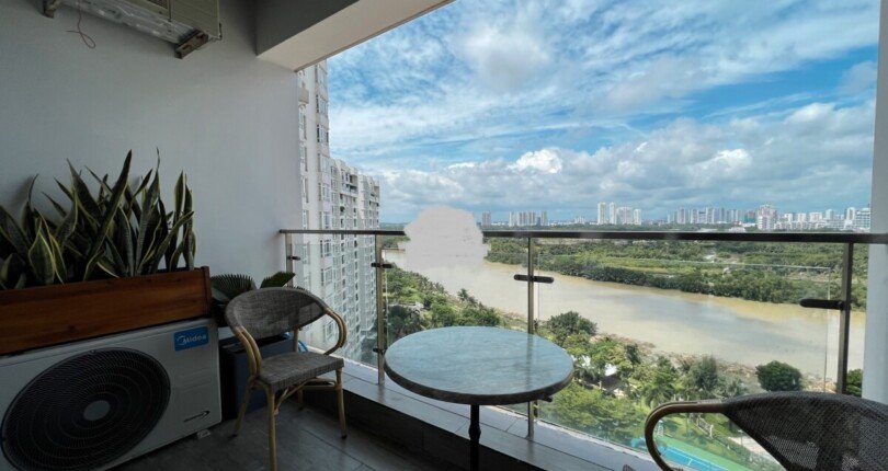 view nhin tu can ho ban 810x430 - Mua bán căn hô CT3 Chung cư Riverside Residence, Quận 7 T11/2023 giá rẻ
