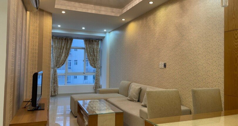 cho thue can ho sky garden 3 1 810x430 - Cho thuê căn hộ Sky Garden 3. DT 56m2 Nhà đẹp- Lầu cao- Nội thất đầy đủ- Giá thuê 12 Triệu/Tháng