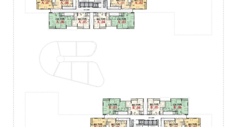 mat bang cardinal court ban 1 810x430 - Bán căn hộ Cardinal Court Phú Mỹ Hưng, vị trí block A, căn 02, lầu cao, giá 6,050 tỷ