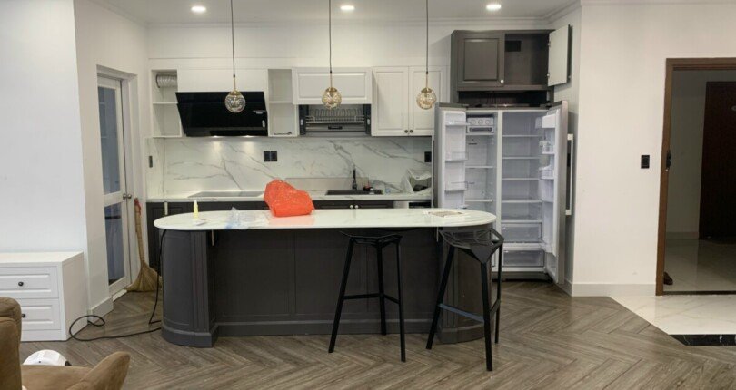 bep trong can ho 2 810x430 - Giá mua bán căn hộ Chung cư Riverpark Residence block B T1/2024