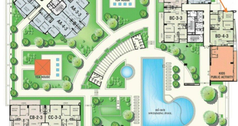 mat bang vi tri can ho ban 2 810x430 - Giá mua bán căn hộ BD4 Riverpark Residence căn cùng tầng tiện ích t2/2024