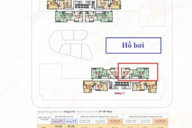 mat bang vi tri can ho ban 385x258 - Chuyển nhượng cặp 2 căn hộ thông nhau Cardinal Court view trực diện hồ bơi