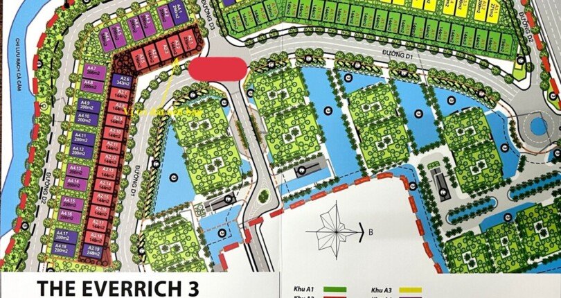 mat bang vi tri dat nen ban 810x430 - Giảm giá bán gấp trong tháng nền A2 kdc EverRich đối diện Chung cư Sunshine Sky City