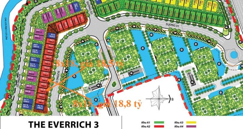 mat bang vi tri dat nen can ban 810x430 - Bán đất nền KDC EverRich III Quận 7 giá 18,5 tỷ