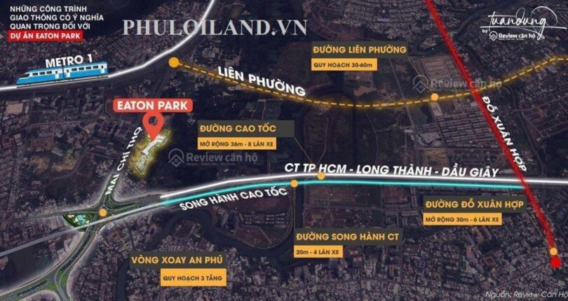 mat bang vi tri du an 810x430 - Giá mua bán căn hộ Chung cư Eaton Park Thủ Đức T1/2024