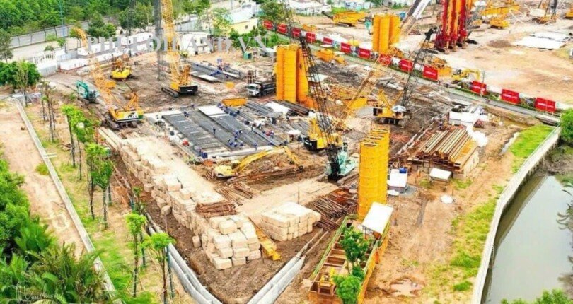 thuc te tien do du an t1 2024 810x430 - Giá mua bán căn hộ Chung cư Eaton Park Thủ Đức T1/2024