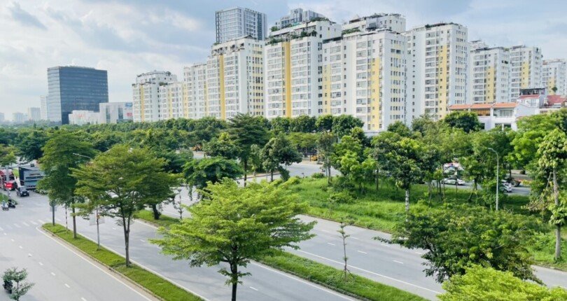 duong nguyen van linh quan 7 1 810x430 - Giá cho thuê mặt bằng Phú Mỹ Hưng góc đường Nguyễn văn Linh và Nguyễn Đức Cảnh T3/2024