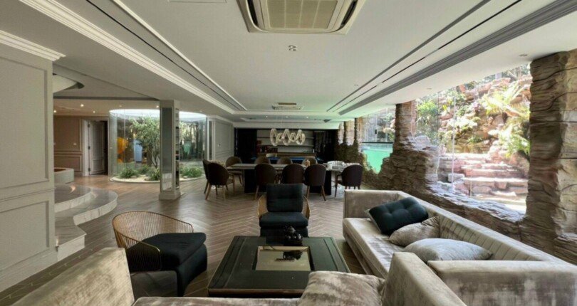 khong gian tang tret 2 810x430 - Giá mua bán biệt thự đơn lập Nam Thông góc 3 mặt tiền đường lớn