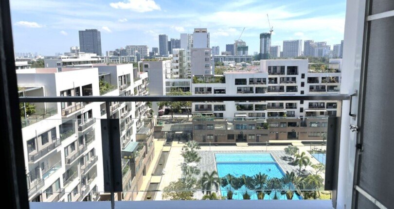 phong ngu can ho truc dien tien ich noi khu 810x430 - Giá cho thuê căn hộ 3 phòng ngủ Block 15 Chung cư The Panorama Phú Mỹ Hưng T3/2024