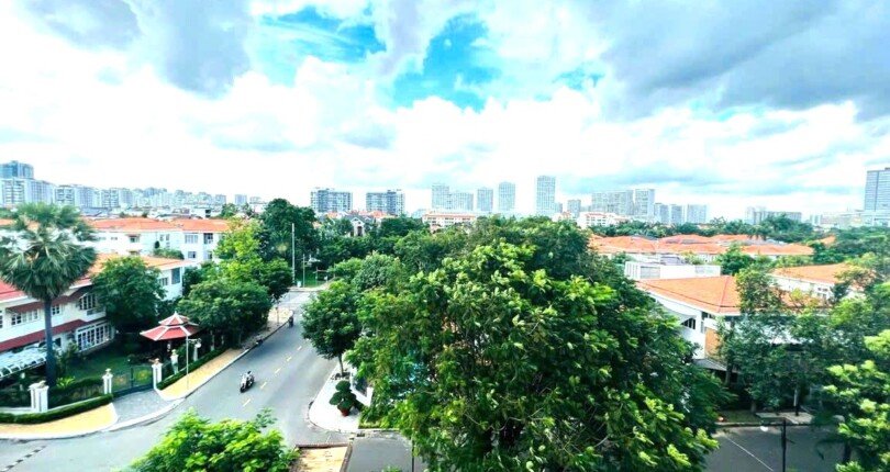 view can ho ban 810x430 - Giá mua bán căn hộ Penthouse D2-2 Chung cư Mỹ Tú 1 Quận 7 T3/2024