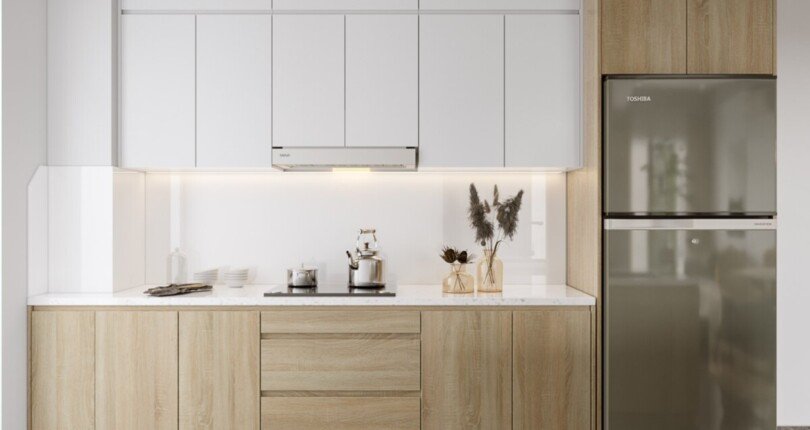 bep can ho ban 12 810x430 - Bán căn hộ chung cư cao cấp, Midtown The Peak, 80m2, giá 6.7 tỷ, nội thất đầy đủ, nhà có hợp đồng thuê ổn định.