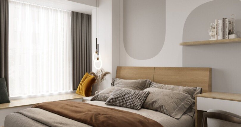 hinh anh phong ngu can ho ban 10 810x430 - Bán căn hộ chung cư cao cấp, Midtown The Peak, 80m2, giá 6.7 tỷ, nội thất đầy đủ, nhà có hợp đồng thuê ổn định.