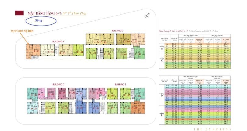 mat bang vi tri can ho 810x430 - Giá mua bán căn hộ 3 phòng ngủ view sông Chung cư Midtown Phú Mỹ Hưng T3/2024