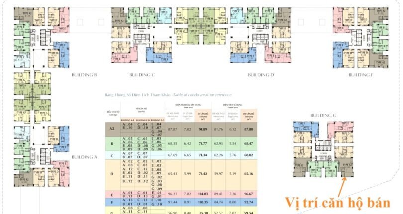 mat bang vi tri can ho ban 10 810x430 - Giá mua bán căn hộ 3 phòng ngủ Block G Chung cư Saigon South Residences Nhà Bè T4/2024