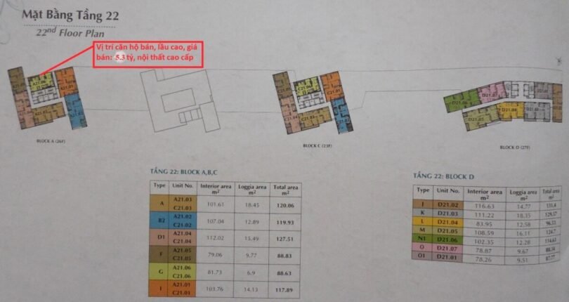 mat bang vi tri can ho ban 8 810x430 - Giá mua bán căn hộ 2 phòng ngủ Block A Chung cư Green Valley Quận 7 T3/2024
