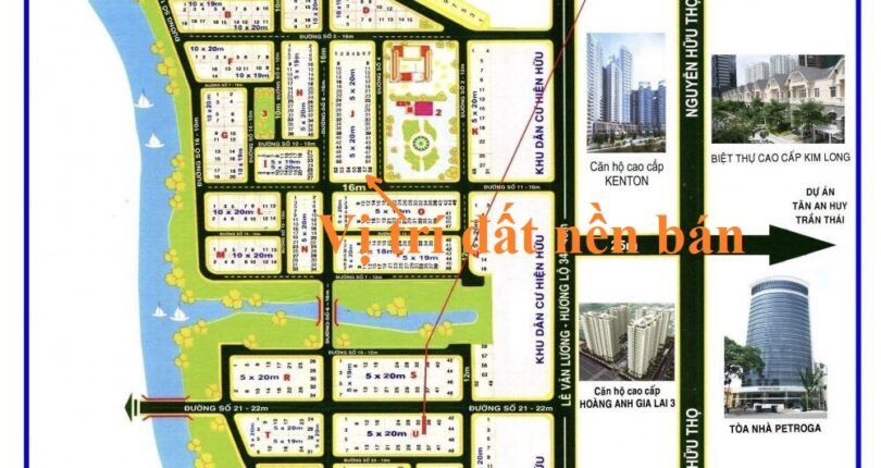 mat bang vi tri dat nen ban 810x430 - Giá mua bán đất nền lô J57 Khu dân cư Sadeco Phước Kiển A Nhà Bè T4/2024