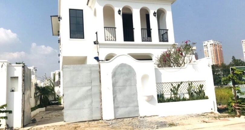 mau xay dung nha biet thu thai son 1 810x430 - Giá mua bán đất nền vị trí I26 Khu dân cư Thái Sơn 1 Nhà Bè T4/2024