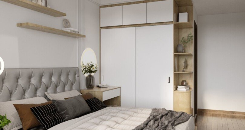 phong ngu can ho ban 16 810x430 - Bán căn hộ chung cư cao cấp, Midtown The Peak, 80m2, giá 6.7 tỷ, nội thất đầy đủ, nhà có hợp đồng thuê ổn định.