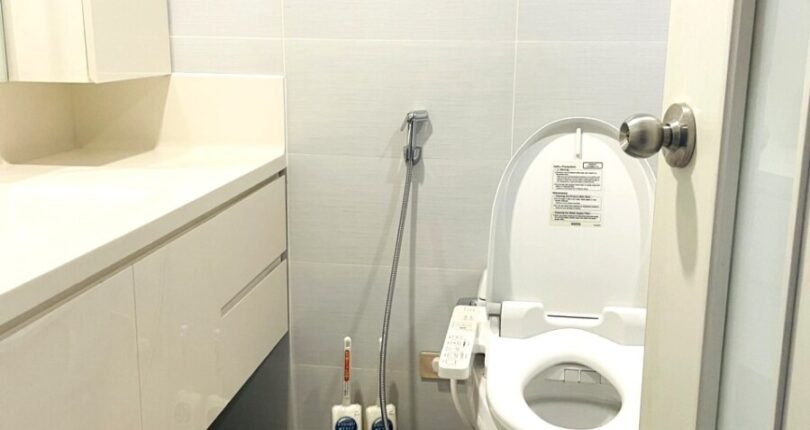 toilet phong khach 810x430 - Giá mua bán căn hộ 2 phòng ngủ Block A Chung cư Green Valley Quận 7 T3/2024