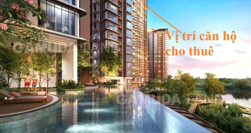 vi tri can ho cho thue 810x430 - Giá thuê căn hộ 2 phòng ngủ Block A Chung cư Eaton Park Quận 2 T4/2024