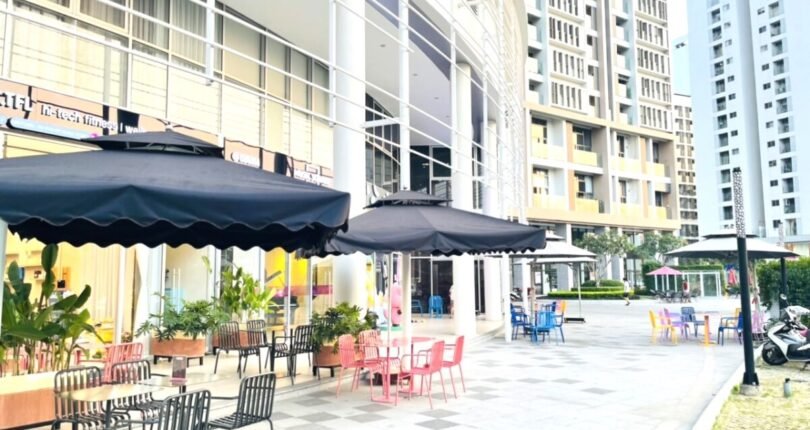 via he rong rai truoc shophouse ban 810x430 - Giá mua bán Shophouse mặt Đường số 15 KDC Midtown M7 The Signature T3/2024