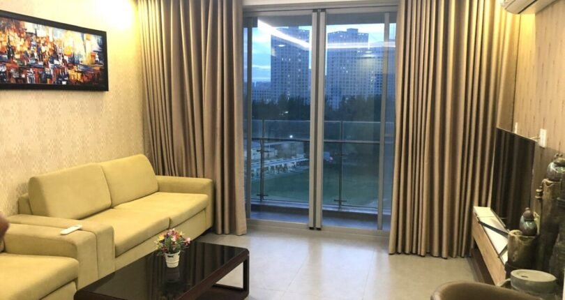 can canh phong khach 810x430 - Giá thuê căn hộ 3 phòng ngủ Block B Chung cư Green Valley Quận 7 T4/2024