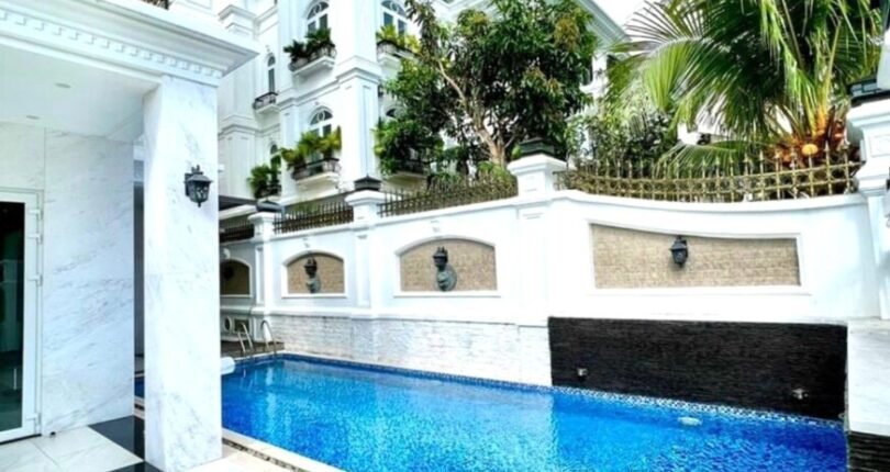 hinh anh ho boi trong nha biet thu ban 810x430 - Giá mua bán nhà Biệt thự đơn lập có hồ bơi Khu dân cư Cityland Riverside Quận 7 T4/2024