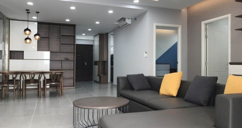 hinh anh phong khach can ho can cho thue 2 810x430 - Cho thuê căn hộ chung cư Scenic Valley 1, 110m2, 02pn, giá 29tr/tháng, nội thất đầy đủ.