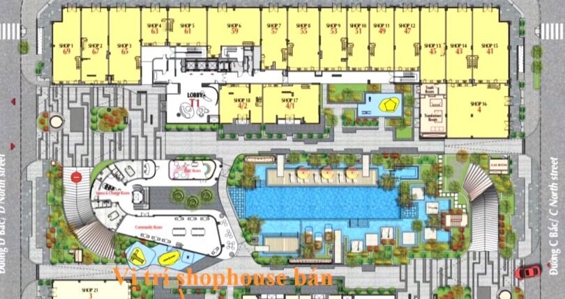 mat bang vi tri shophouse ban 810x430 - Giá mua bán Shophouse SH60 Khu dân cư Cardinal Court Phú Mỹ Hưng Quận 7 T4/2024