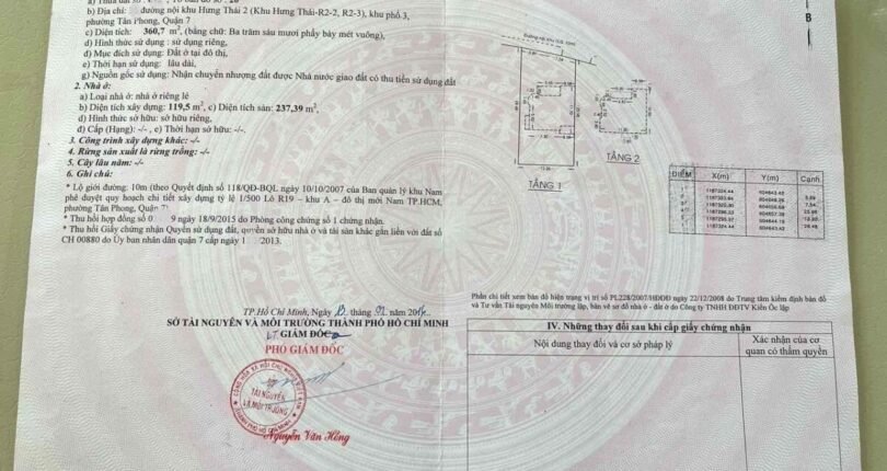 phap ly nha biet thu ban 810x430 - Giá mua bán nhà Biệt thự đơn lập số A38 Khu dân cư Hưng Thái 2 Quận 7 T4/2024