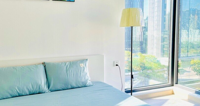 phong ngu chinh can ho cho thue 810x430 - Cho thuê căn hộ 02pn Cardinal, nhà mới, giá 25tr/tháng, 02pn, 76m2, xem nhà dễ.