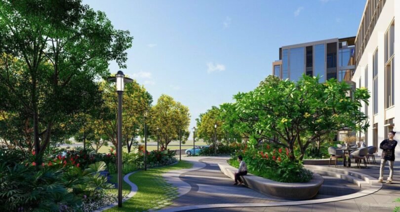 goc cong vien tien ich noi khu 810x430 - Chủ đầu tư Phú Mỹ Hưng chính thức mở bán 36 căn nhà phố Thương Mại ngay trung tâm Tài Chính Quận 7