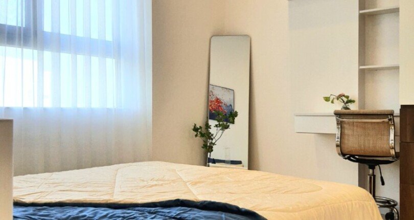 hinh anh phong ngu can ho ban 6 810x430 - Cho thuê căn hộ chung cư Saigon South, 02pn,nhà mới, giá 16tr/tháng, nội thất đầy đủ.