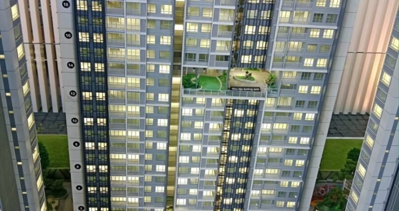 phoi canh thap t3 810x430 - Bán hòa vốn căn hộ 2 phòng ngủ Tháp T3 Chung cư Celesta Rise Nhà Bè T5/2024