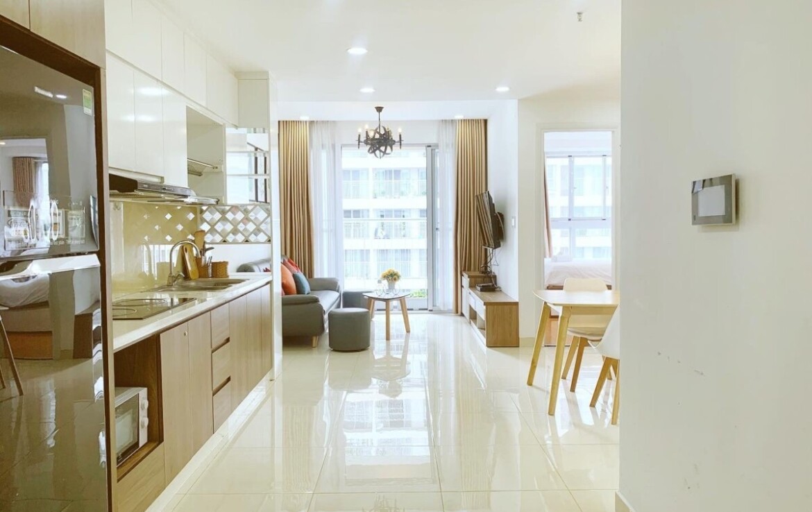 bep can ho cho thue 2 1170x738 - Cho thuê căn hộ chung cư Scenic Valley 1, 70m2, giá 18tr/tháng, xem nhà dễ, đủ nội thất.