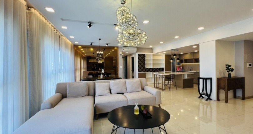 cho thue can ho happy valley 5 810x430 - Cho thuê căn hộ Happy Valley. DT 135m2 Nhà rất đẹp- Nội Thất Cao Cấp- 3 Phòng ngủ- 2wc- Giá thuê 1.800 USD/Tháng