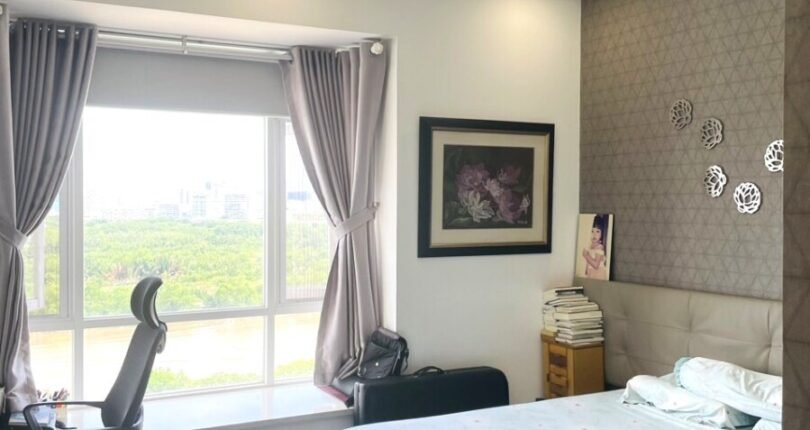 khong gian phong ngu chinh 810x430 - Bán gấp căn hộ 3 phòng ngủ view sông block C lầu cao chung cư Riverside Residence
