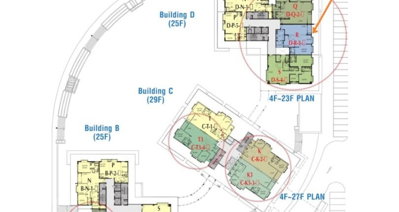 mat bang vi tri can ho ban 7 810x430 - Giá mua bán căn hộ 3 phòng ngủ số 03 kiểu nhà R Block D Chung cư Riverside Residence Quận 7 T6/2024