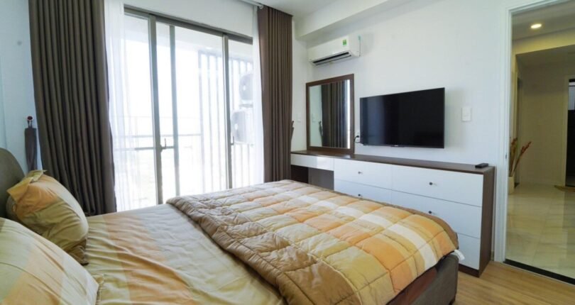 phong ngu lon can ho cho thue 810x430 - Giá cho thuê căn hộ 2 phòng ngủ Block C Chung cư Hưng Phúc Happy Residence Quận 7 T6/2024
